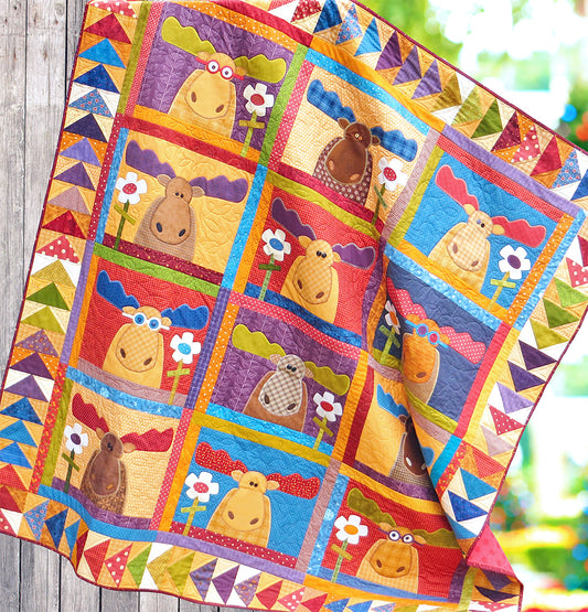 Moose Mayhem Quilt Pattern - PDF.