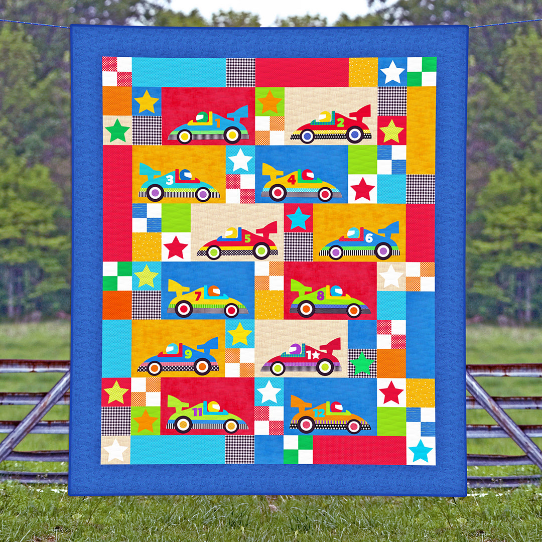 Speed Racers Quilt Pattern - PDF