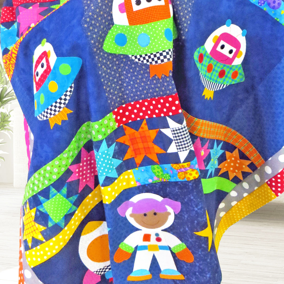 Zoom to the Moon Quilt (PDF Pattern)