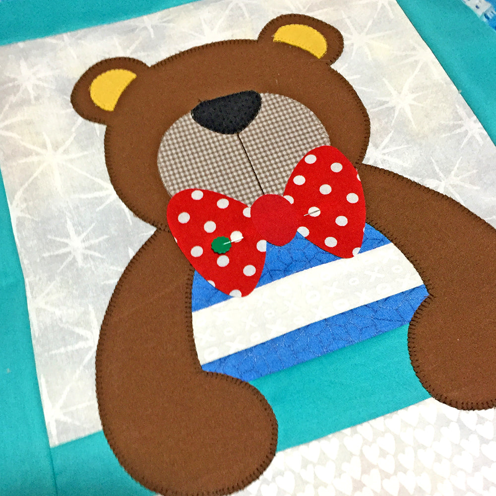 Bee-Bop Bears Quilt Pattern - PDF.