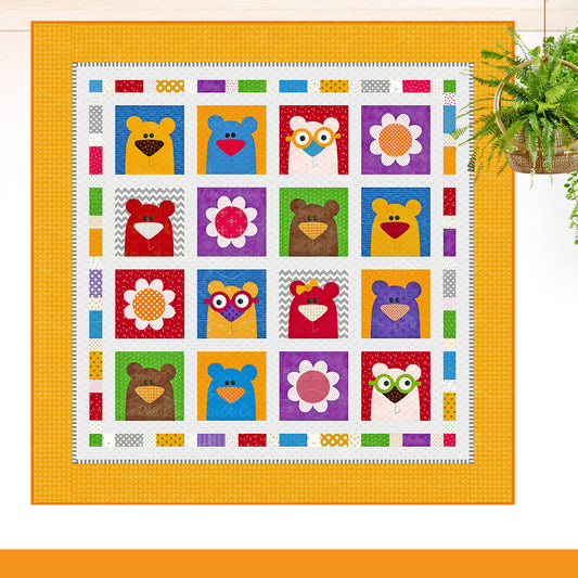 The Bumble Bears Quilt Pattern - PDF.