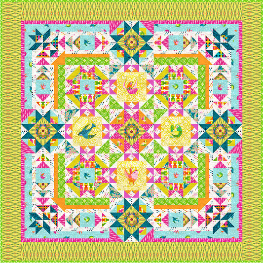 Flights of Fancy Quilt Pattern - PDF.
