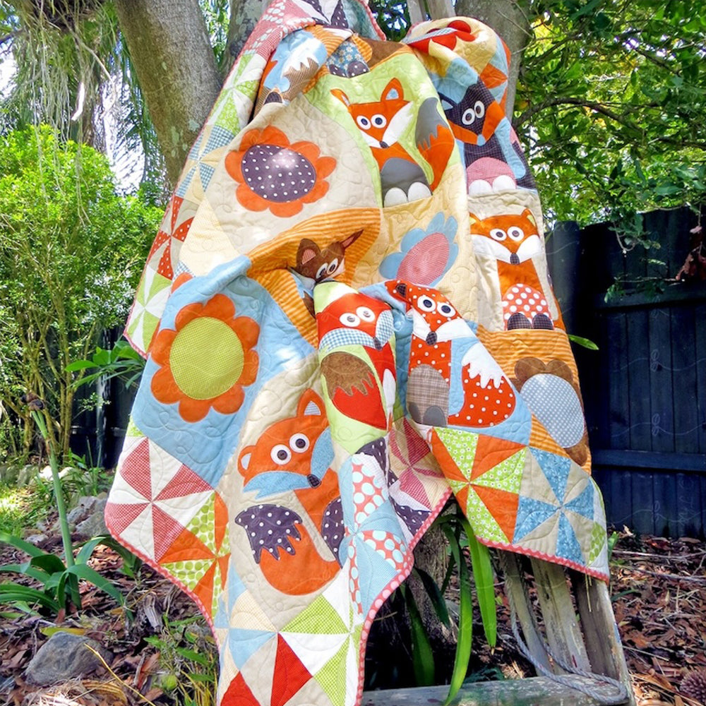 Mr Fox's Garden Quilt Pattern - PDF.