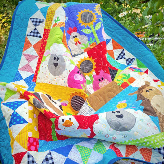 Sunflower Farm Quilt (PDF Pattern)