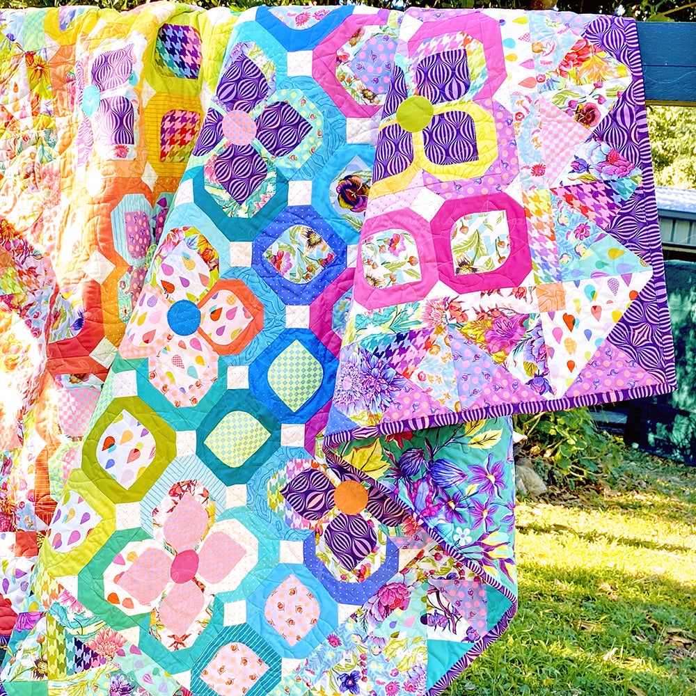 Untamed Garden Quilt Pattern - PDF.