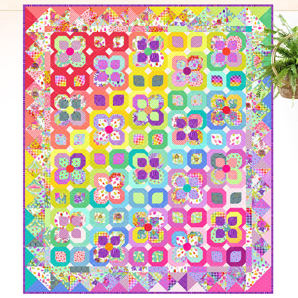 Untamed Garden Quilt Pattern - PDF.