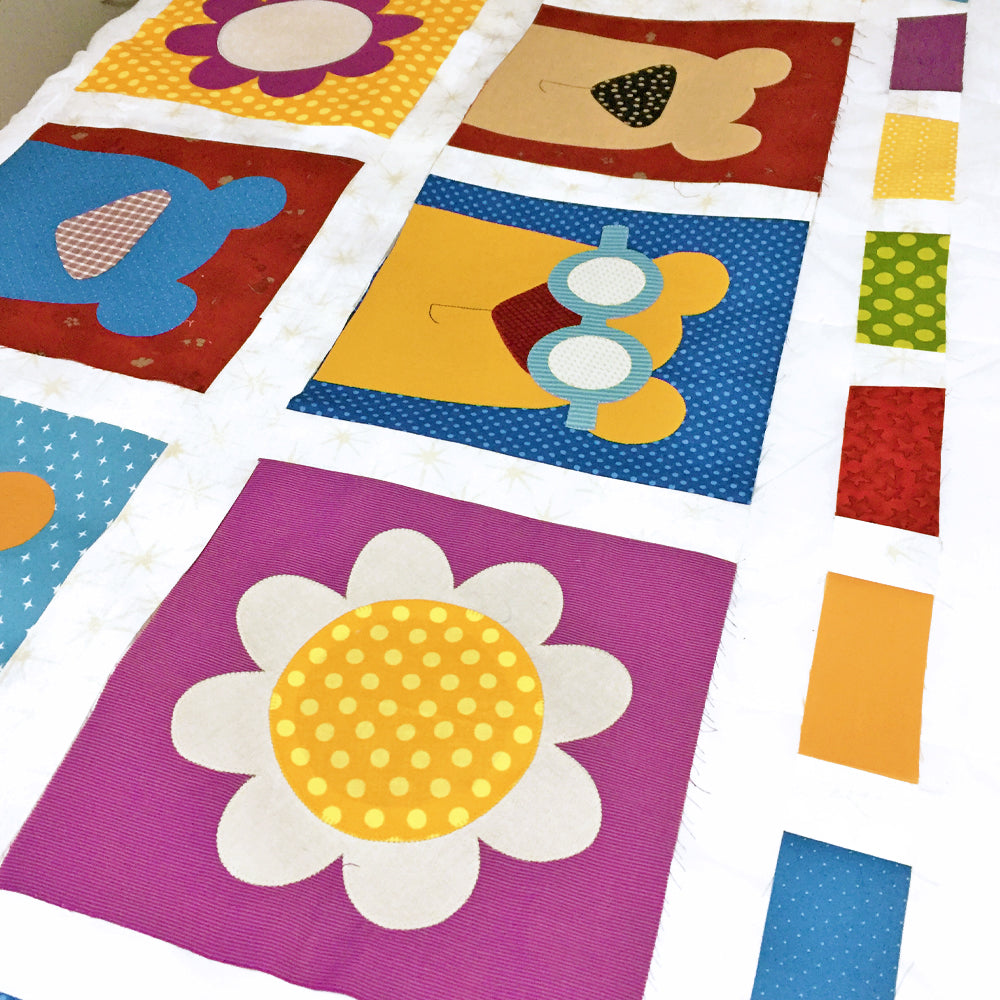 The Bumble Bears Quilt Pattern - PDF.