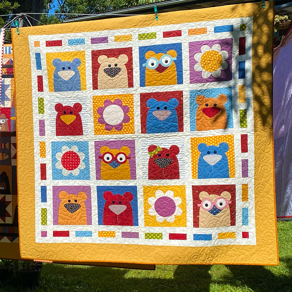 The Bumble Bears Quilt Pattern - PDF.