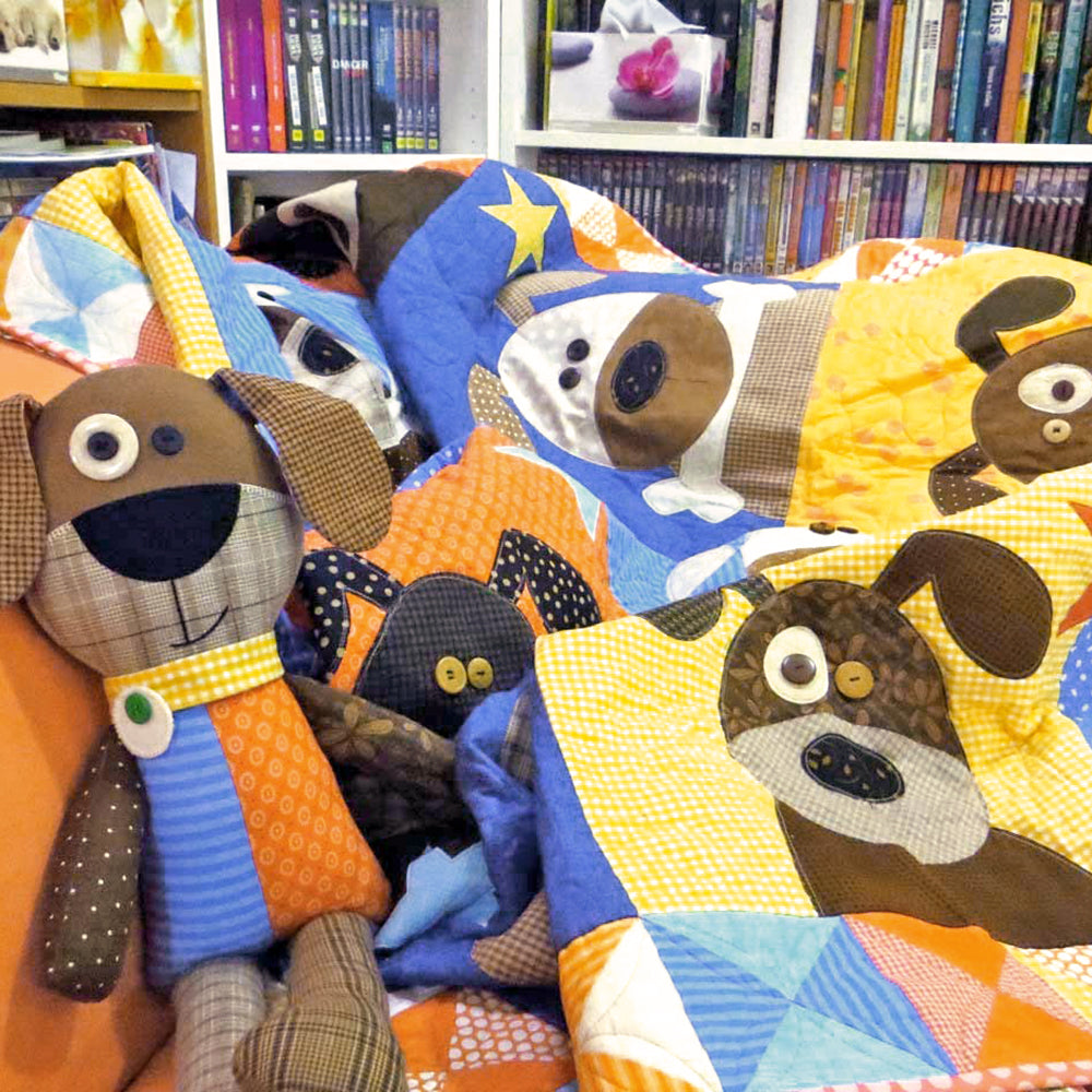 The Hound Dogs Quilt Pattern - PDF.