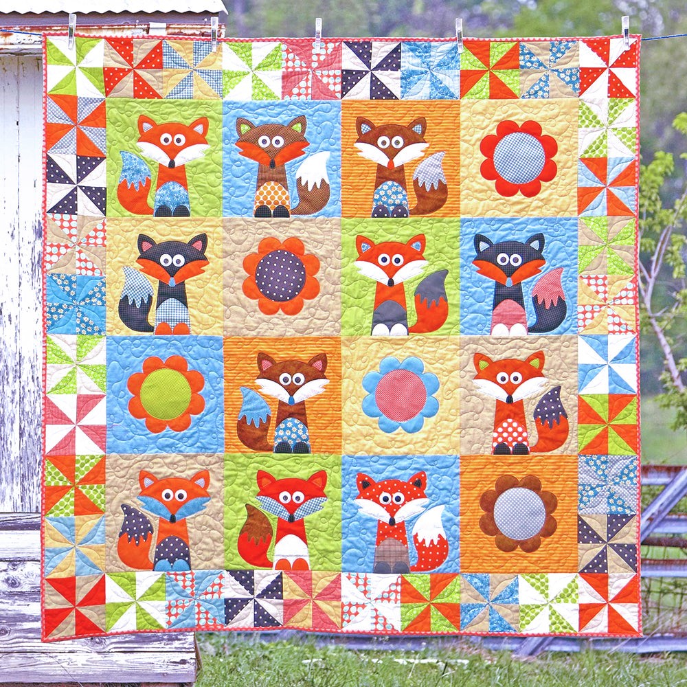 Mr Fox's Garden Quilt Pattern - PDF.