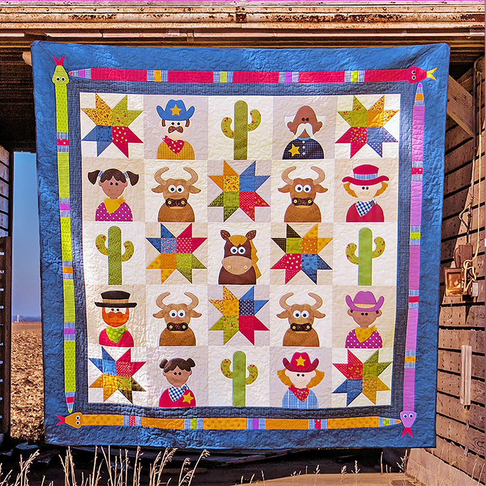 The Wild West Quilt Pattern - PDF.