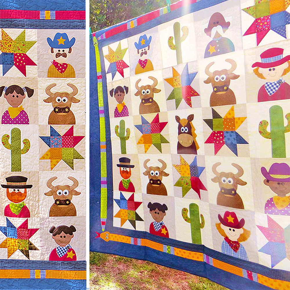 The Wild West Quilt Pattern - PDF.