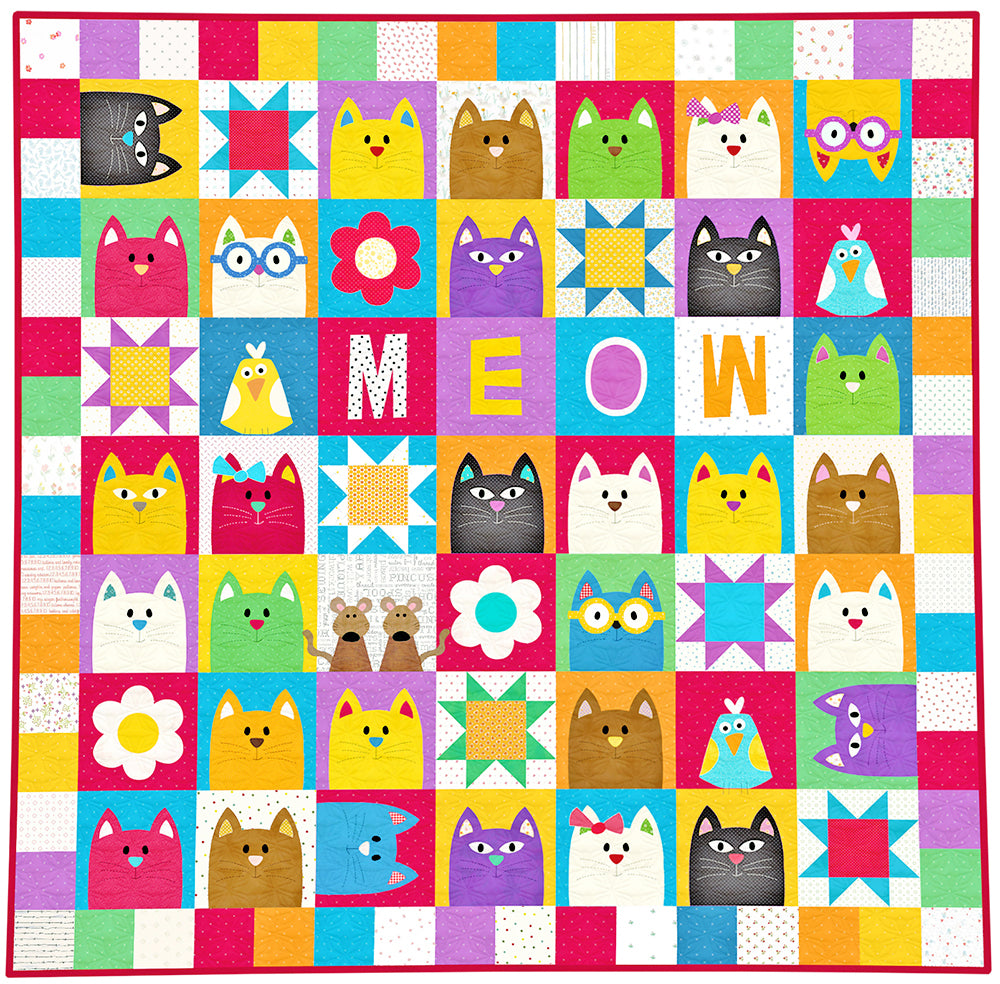 The Catnip Cats Quilt Pattern - PDF.