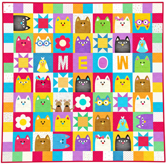 The Catnip Cats Quilt Pattern - PDF.
