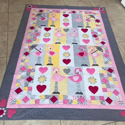 Flamingo Dance Quilt (PDF Pattern)