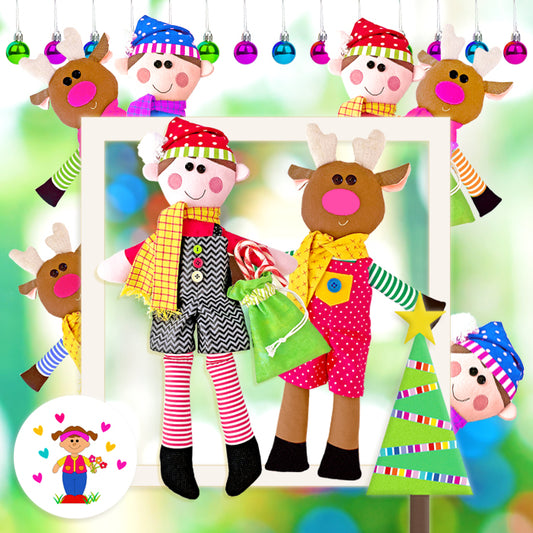 Kristy the Elf & Robin the Reindeer