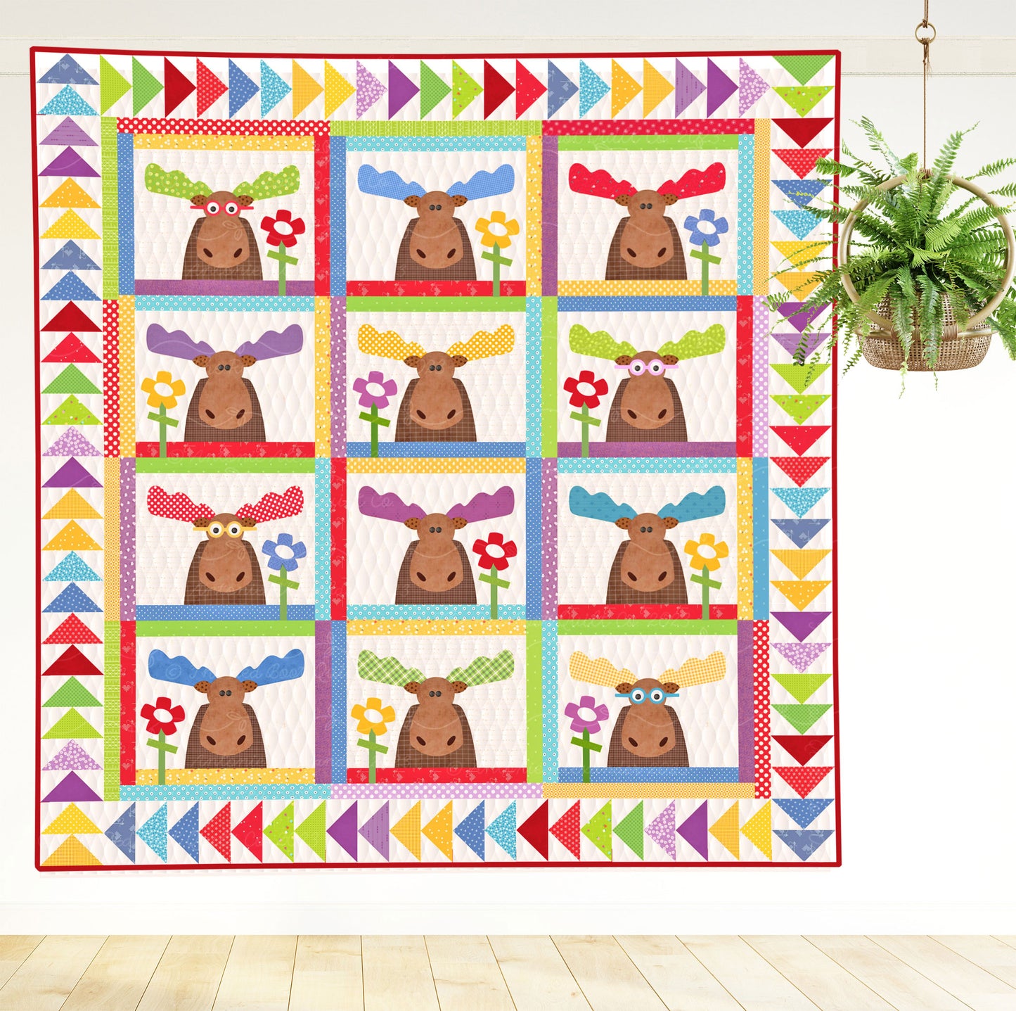 Moose Mayhem Quilt (PDF Pattern)