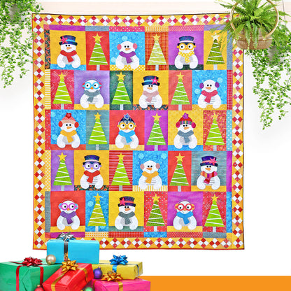 Scrappy Snowmen Quilt (PDF Pattern)