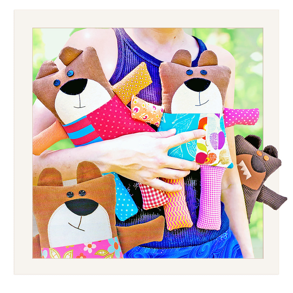 Snuggle Bears Soft Toy Pattern - PDF.