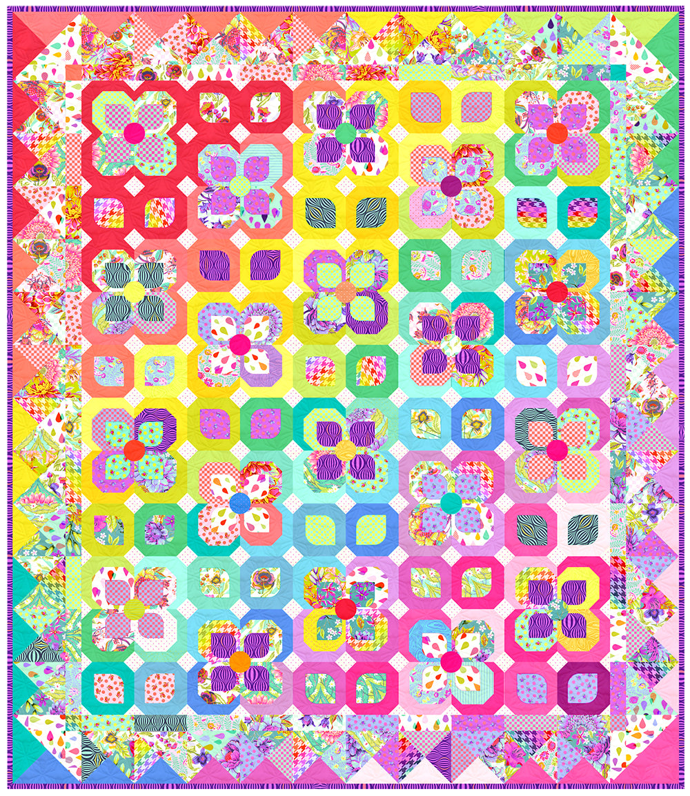 Untamed Garden Quilt Pattern - PDF.