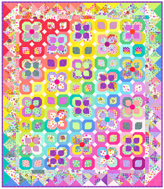 Untamed Garden Quilt Pattern - PDF.