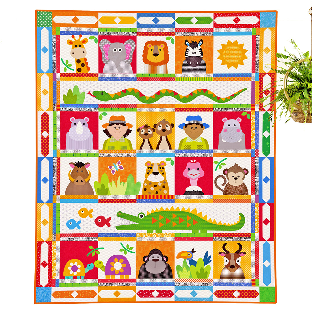 Who's at the Zoo Quilt (PDF Pattern)