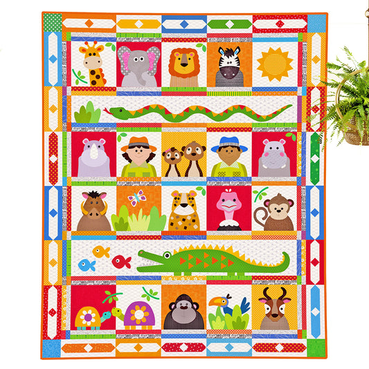 Who's at the Zoo Quilt (PDF Pattern)