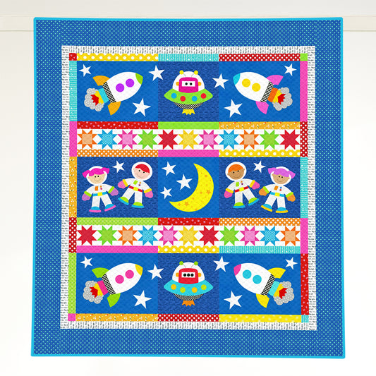 Zoom to the Moon Quilt (PDF Pattern)