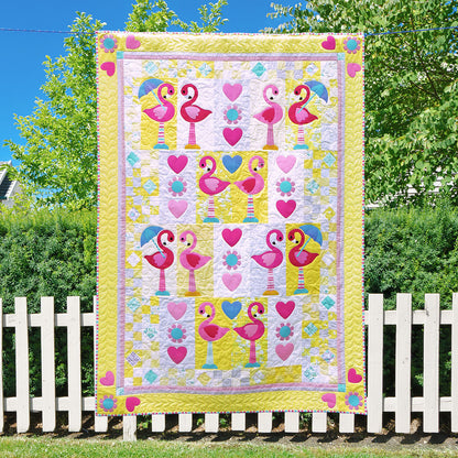 Flamingo Dance Quilt (PDF Pattern)