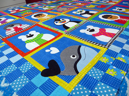 Fun at the North Pole Quilt (PDF Pattern)